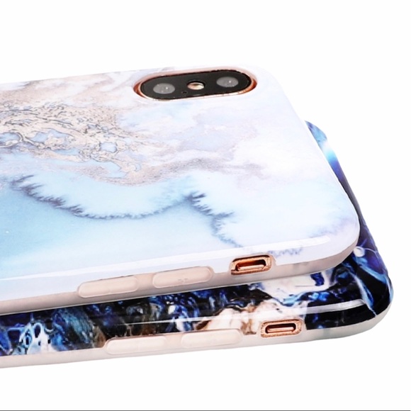 NEW iPhone 7+/8+ Glossy Marble Soft IMD Case - Picture 2 of 2